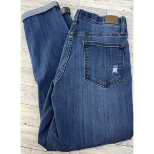 Judy Blue Size 5/27 Blue Distressed Denim Boyfriend Fit Jeans JB88369DK‎